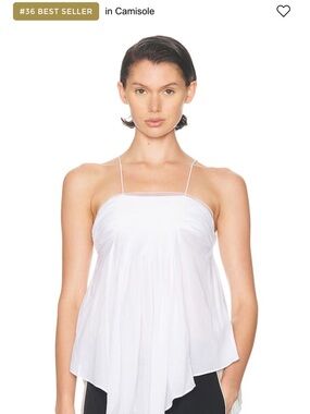 Christopher Esber Anemoi White Draped Camisole Top